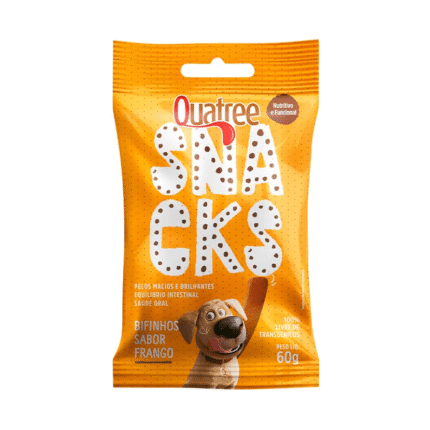 Petiscos Snacks Quatree Bifinhos Sabor Frango 60g