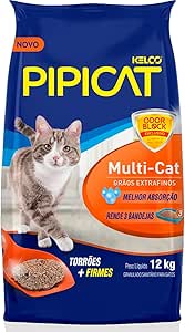 Pipicat Multi-Cat Grãos  ExtraFinos 12kg