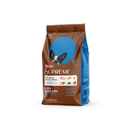 Supreme Quatree para Cães Adultos de Porte Pequeno Sabor Frango e Batata Doce 3kg